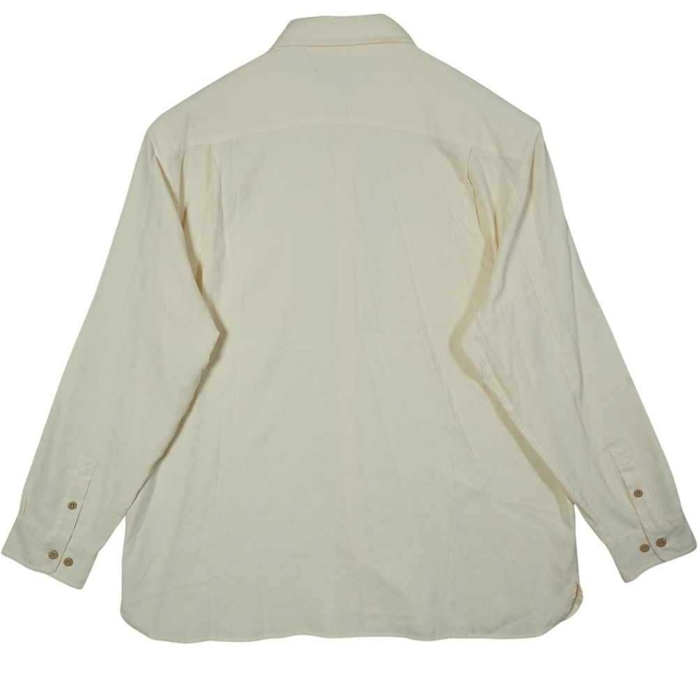 Nat Nast Luxury Originals Ivory Silk Cotton Button Down Shirt Mens XL SC207A - Picture 4 of 9
